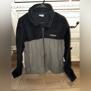 Men’s Columbia Charcoal and Black Fleece Jacket